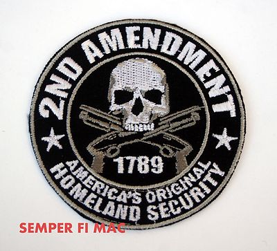 US 2ND AMENDMENT PATCH 1789 AMERICA'S ORIGINAL HOMELAND SECURITY US WOW!!!!!!!!