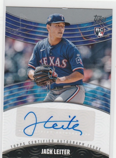 2024 Topps Japan Jack Leiter RC Baseball Platinum  Auto 1/1 Texas Rangers