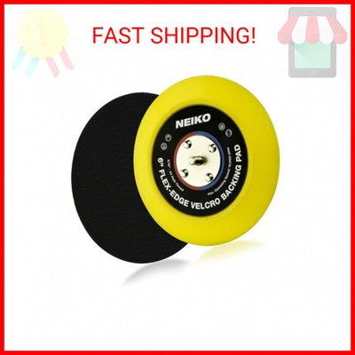 Neiko 30267A Flexible-Edge Hook-and-Loop PU Backing Pad for DA Sander Polisher B