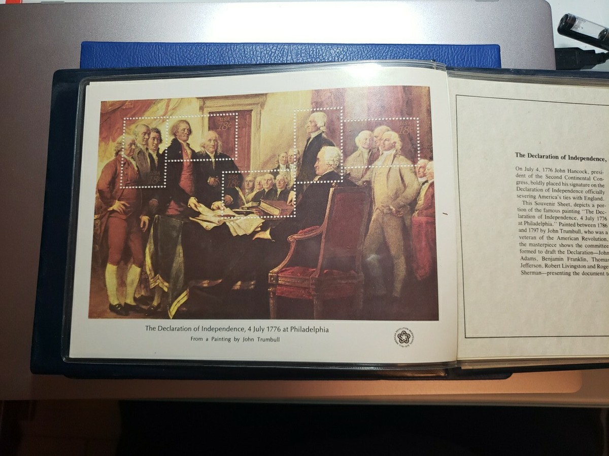 1997 Postmasters of America bicentennial 4 Imperforated souvenir  display picture 1