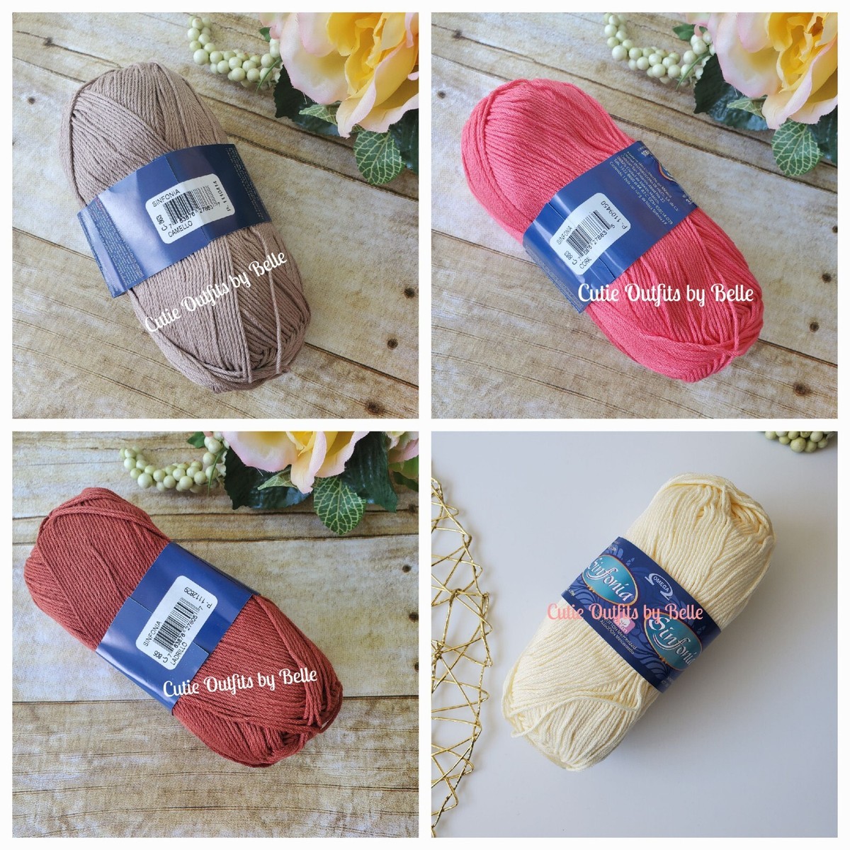 Cotton Yarn, Sinfonia Mercerized Sport Weight Yarn, Omega Yarn