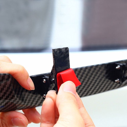 Mini Car Spoiler Tail Wing Carbon Fiber Look Modified Tail Wings Accessories - Foto 3 di 4
