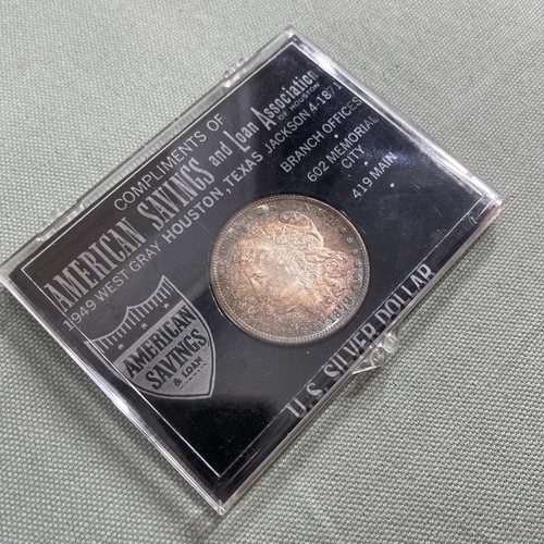 1879-S $1 American Savings & Loan Uncirculated U.S. Silver Dollar Toned Coin 3rd - Picture 7 of 14