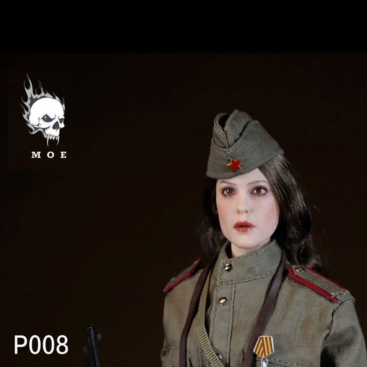 IN STOCK MOETOYS P008 1/6 Soviet Union Female Sniper With Snow