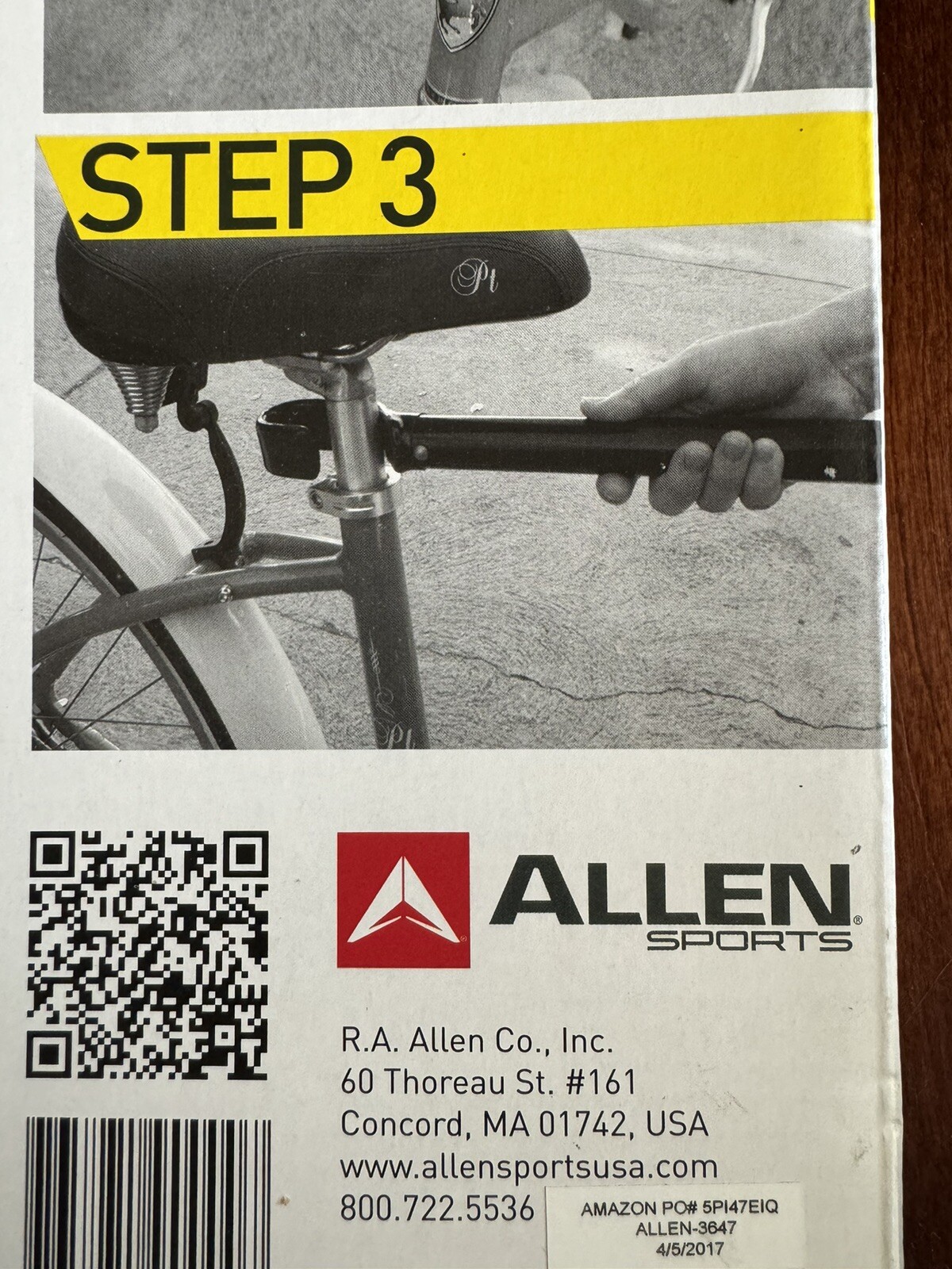 Allen Sports Top Tube Model 900B.  Cross Bar For Transport