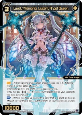 Wixoss Liwat Memoria, Lucent Angel Queen SR - Welcome Back Diva -Lostorage-