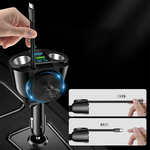 Chargeur Voiture Robuste Avec Sortie 66W Et Construction Alliage Aluminium - Photo 4 sur 23