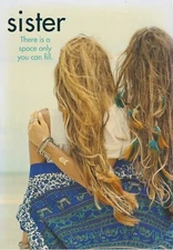 Sister Friendship Card - Sister There is a Space Only You Can Fill - Love You