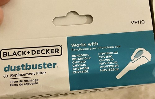Black+Decker Dustbuster QuickClean Replacement Filter (HLVBF10) - Picture 2 of 2