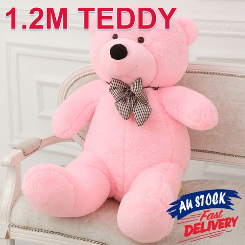 giant pink stuffed bear