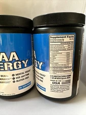 x2 - Evlution Nutrition BCAA Energy, Blue Raz, 30 Servings Powder