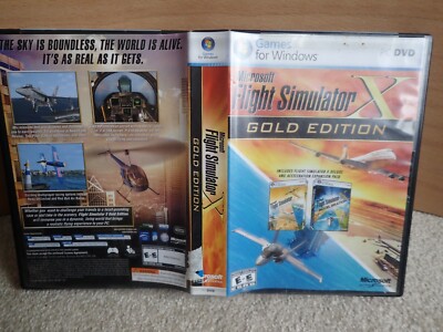 Microsoft Flight Simulator X: Gold Edition (PC: Windows, 2008) Incl Accelerator