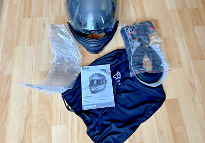 Für Brillenträger geeignet Klapphelm  Gr. L Motorradhelm Helm Integralhelm  