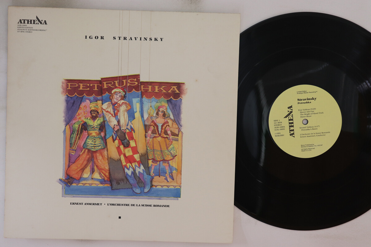 その他 LP Igor Stravinsky, Ernest Ansermet Petrushka ALSS10004 ATHENA US Vinyl /00260 LP Igor Stravinsky, Ernest Ansermet Petrushka ALSS10004