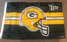 2022 Miller Lite Green Bay Packers Flag 29” X 48”