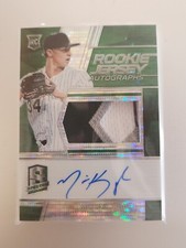 2019 Chronicles Spectra Green Prizm Michael Kopech PATCH SIGNED AUTO RC /5