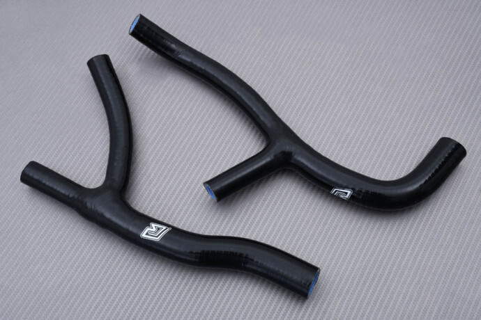 Durites de radiateur noires en silicone pour Suzuki DRZ 400 E 2000-2001