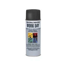 Krylon 4402 Industrial Work Day Enamel Spray Paint, General Purpose, Gloss Black