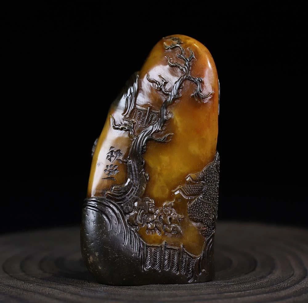 寿山石中国风印章| eBay