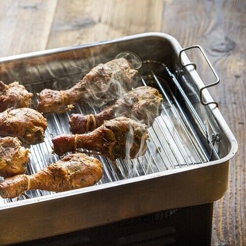 Smoker Cooker Smokehouse for Fish Meat and Cooking BBQ with a Thermometer - Picture 6 of 6