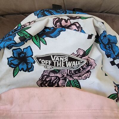 Vans Realm Backpack Roses White Pink Unisex Backpack School Collage Vans Realm Backpack Roses White Pink Unisex Backpack School  main image 4