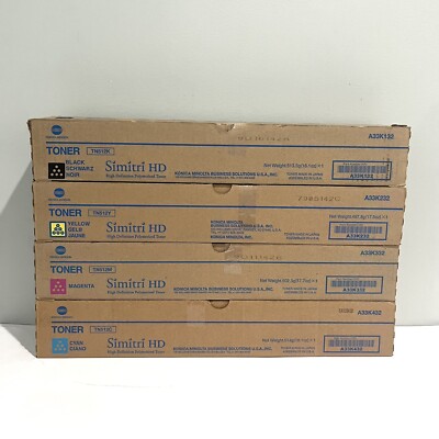 Konica Minolta TN512 YMCK Standard Yield Toner Cartridges Set For BizHub C454