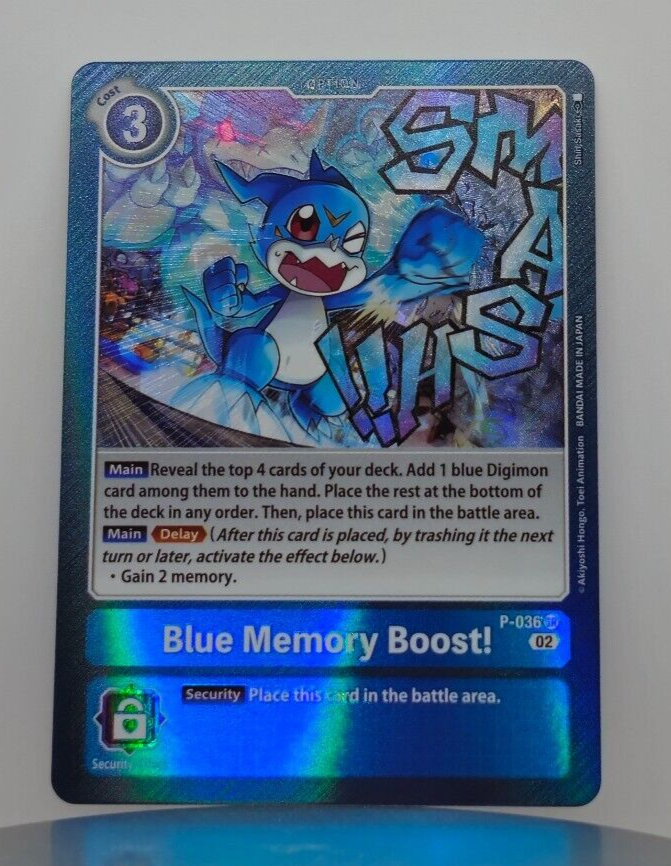 Blue Memory Boost! - Resurgence Booster - P-036 - Digimon | eBay