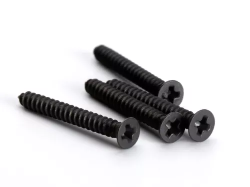 Screw Set, Bridge Humbucker Mounting Ring, Black