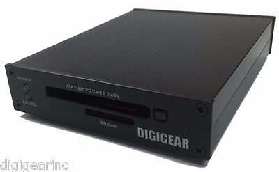 DIGIGEAR ATA Flash PCMCIA PC Card SD L USB 3.0 Card Reader open box
