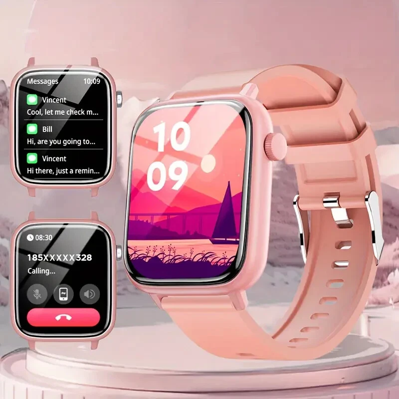 Womens Smart Watch 1.83" HD Touch Screen Text/Make/Receive Calls Fitness Tracker