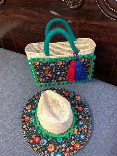 Sombrero Y Bolsa De Palma Artesanal Echo En mexico | eBay