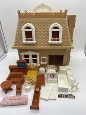 Vintage Doll House & Furniture Durham Industries Play Carry NO DOOR CLIP BROKE