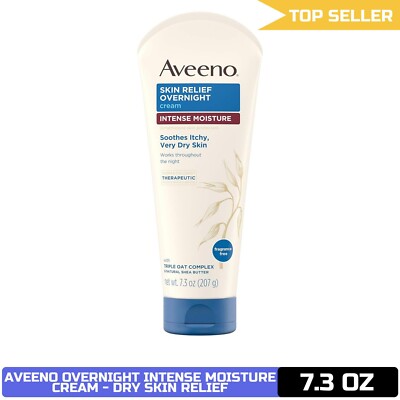 Aveeno Skin Relief Intense Moisture Cream, Triple Oat & Shea Butter, 7.3 oz