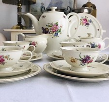 Antik Art Déco Rosenthal 12 Pers. Porzellan Kaffeeservice Edel Winifred