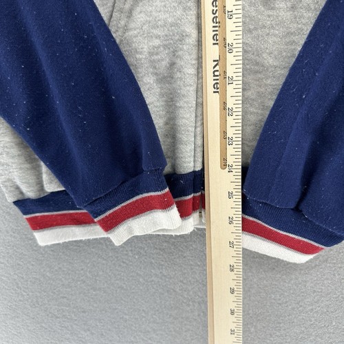 70s USA Track & Court Gray Tennis Zip Up Jacket SOFT Unisex L VTG Gym Retro Prep - Bild 4 von 9