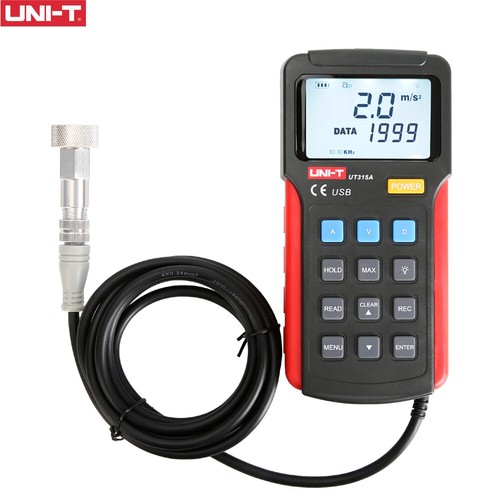 UNI-T UT315A Industrial Digital Vibration Meter Device Probe Vibration Analyzer