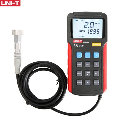 UNI-T UT315A Industrial Digital Vibration Meter Device Probe Vibration Analyzer - Picture 1 of 6