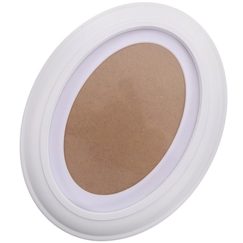 7 Inch Solid Wood Photo Frame Oval Picture Hanging Woodcraft Frames - Picture 9 of 12