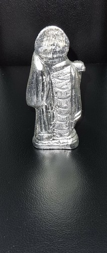 Lord Radha Krishna Metal Statue Idol Silver Colour God Indian Showpiece - Picture 2 of 2