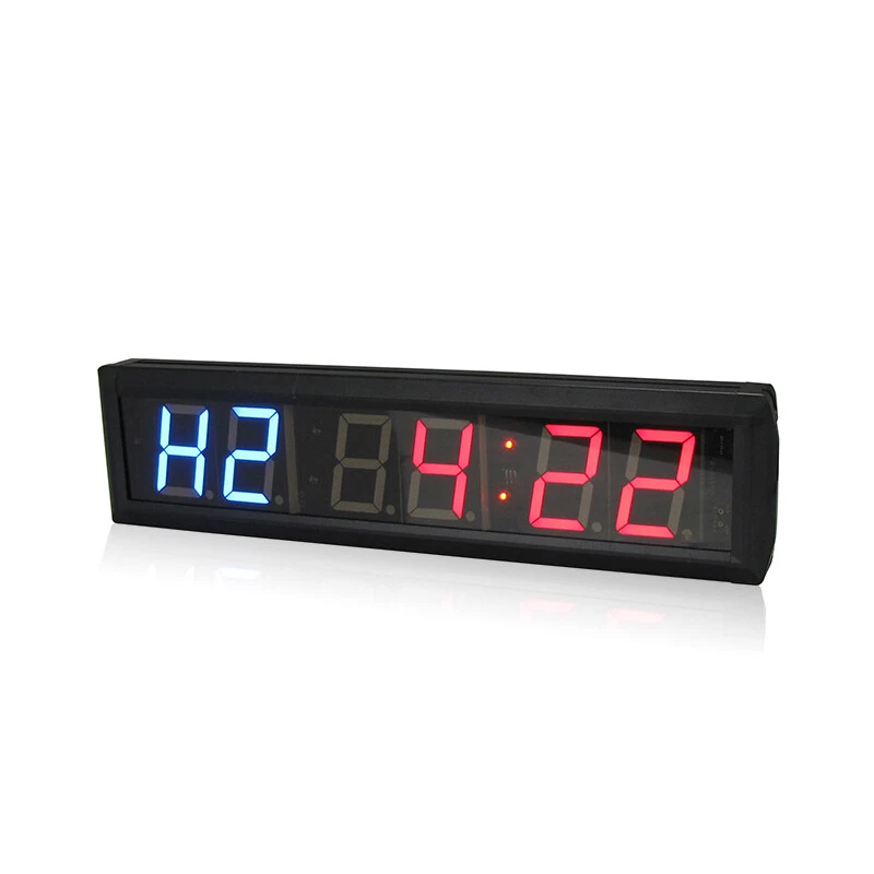 Large Digital Gym Training Interval Timer Clock Wall LED Stopwatch Countdown - Image 3 of 4