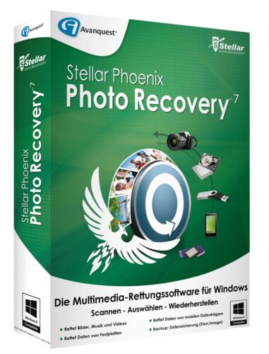 Photo Recovery 7 Wiederherstellen gelöschte BILDER Rettung SW f. WIN DVD + Bonus - Afbeelding 1 van 1