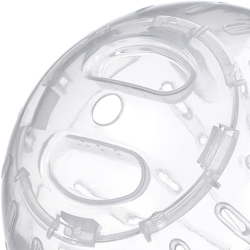 Dwarf Hamster Exercise Ball White Durable Plastic 10cm Small Pet Toy - 第 2/12 張圖片