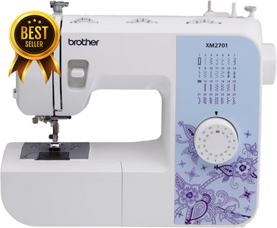 Brother XM2701 Lightweight Sewing Machine 27 Stitches 6 Sewing Feet Portable Hom