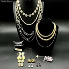 Vintage Monet Costume Jewelry Lot of 18 Necklaces Earrings Brooches Pins
