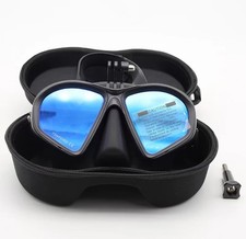 Professional Low Volume Freediving/Snorkeling Mask for Men and Women Blue glass