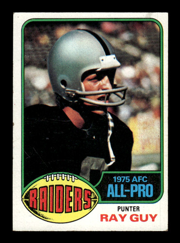 Ray Guy #50 1976 Topps card