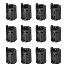 12 Pcs Ferrite Filter Ring Core RFI EMI Noise Suppression Cable Clip ID