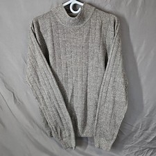 DOCKERS L Grey Regular Fit Turtleneck Sweater Men