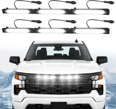 LED Front Grill Grille Lights for 2022-2025 Silverado 1500 WT Custom Accessories