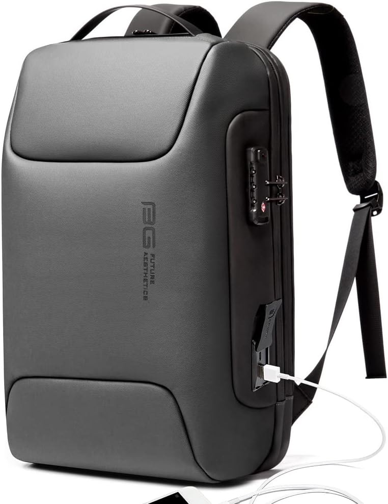 Professional Business Travel Laptop Backpack Anti-Theft 15.6&Quot; Grey